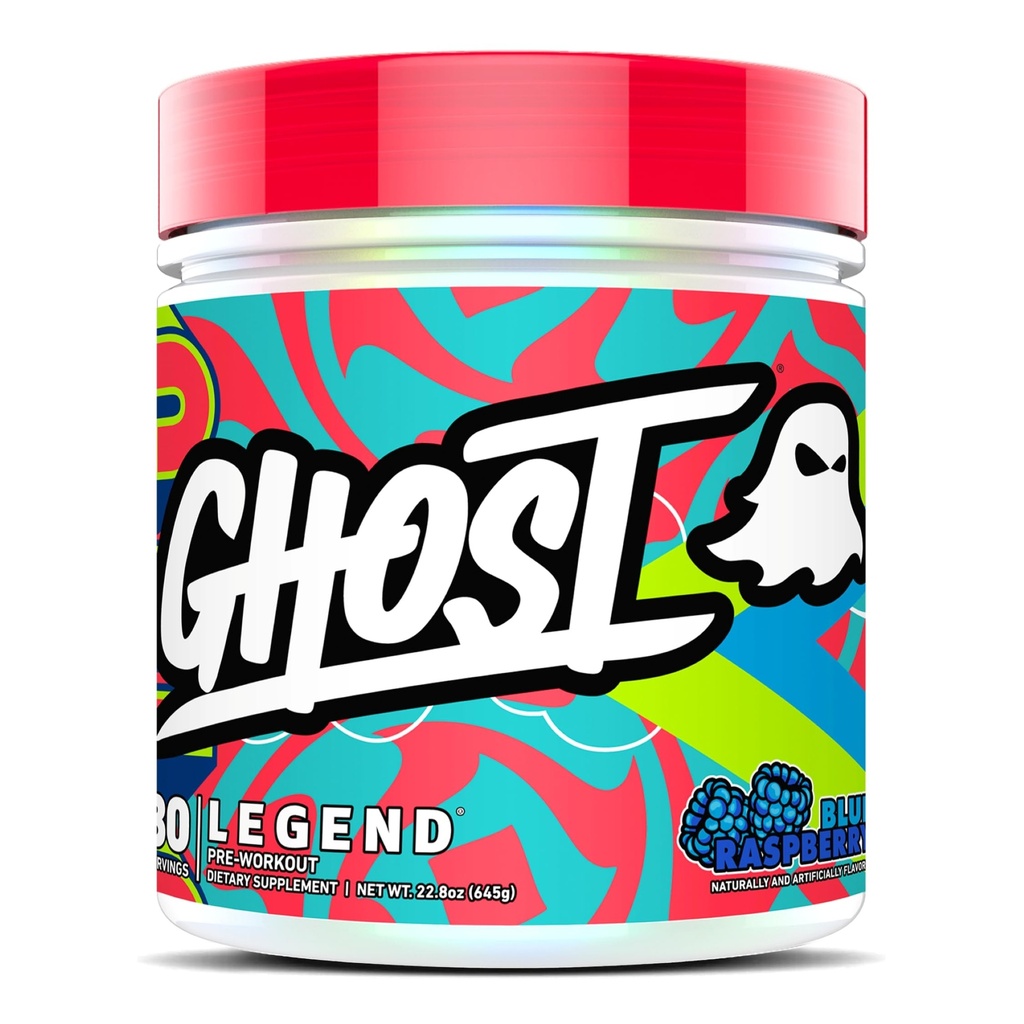 GHOST Legend Pre-Workout Powder, Blue Raspberry - 30 Palvelee ...