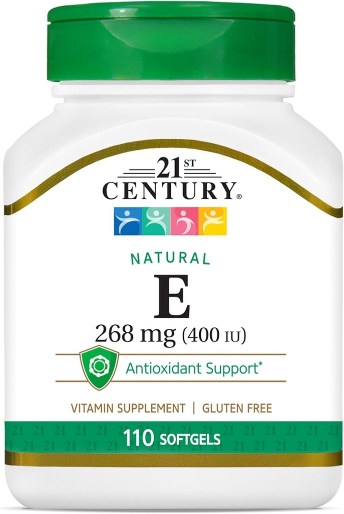 2000-talet E 400 I.U. Natural (D-Alpha) Softgels, 110-Count