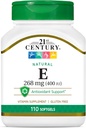 2000-talet E 400 I.U. Natural (D-Alpha) Softgels, 110-Count