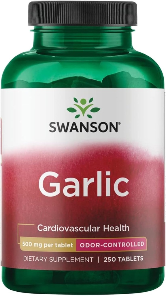Swanson Paras valkosipuli Odor-CNTRL 500MG 250 TAB