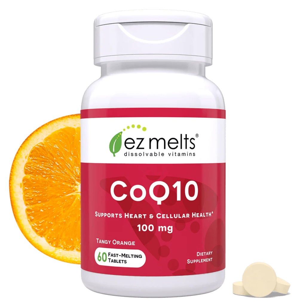 EZ Sulat Selvitettävä CoQ10 Supplement 100 mg, sokeriton, 2-kuukautinen tarjonta - 1 pakkaus