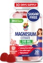 Magnesium Gummies lapsille ja aikuisille - 500 mg - Rauhallinen magnesium purukumia - Magnesium Citrate Chewable täydentää mielialan ja lihasten tuki