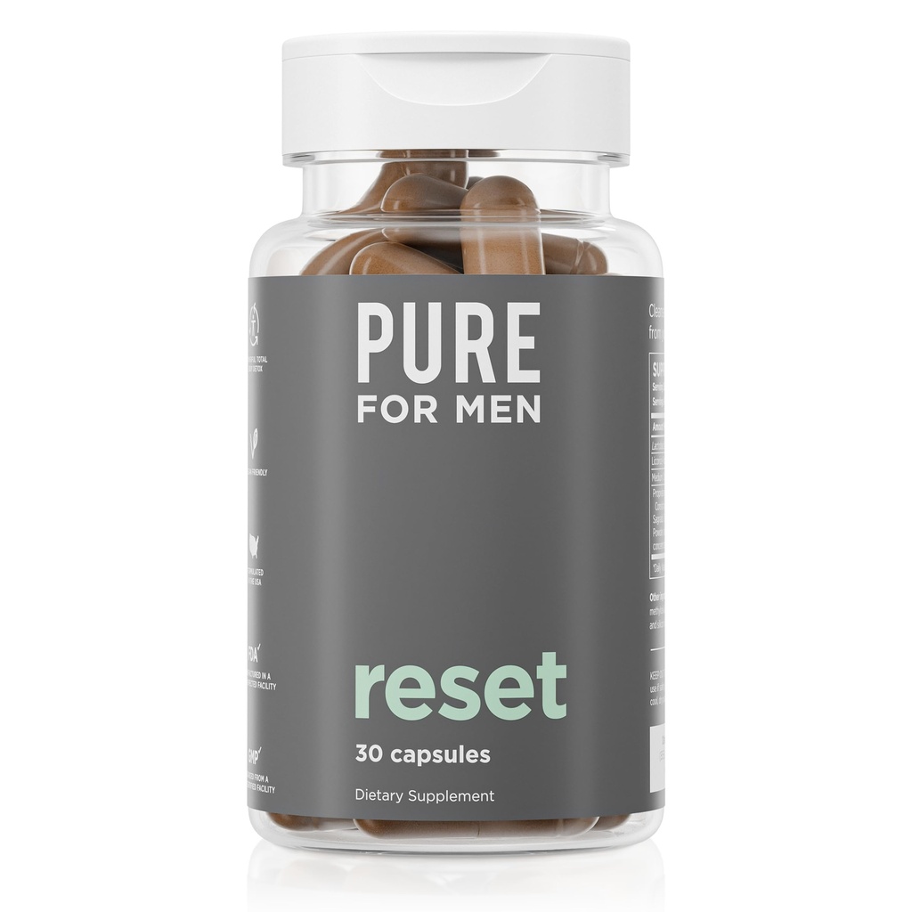 Puhdasta Men Detox Supplement, Nollaa Edistää Dgestive & Gut Health, auttaa poistamaan toksiinit ja tukee immuunijärjestelmää, Colon Cleanse 30 kapselia