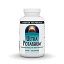 Source Naturals Ultra Kalium 99 mg Säilyttää Lihas & Hermotoiminto - Ravintolisä - 200 tablettia
