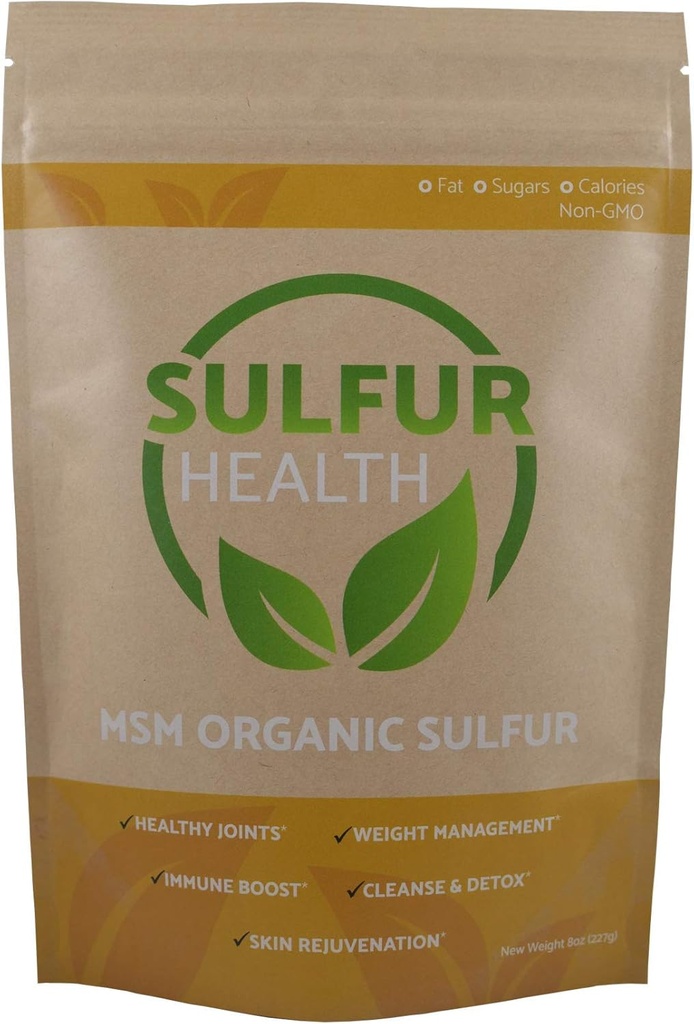 MSM Organic Ricfur - 99,9% Pure MSM Supplement - Lab- Tested & Certified (5 punta)