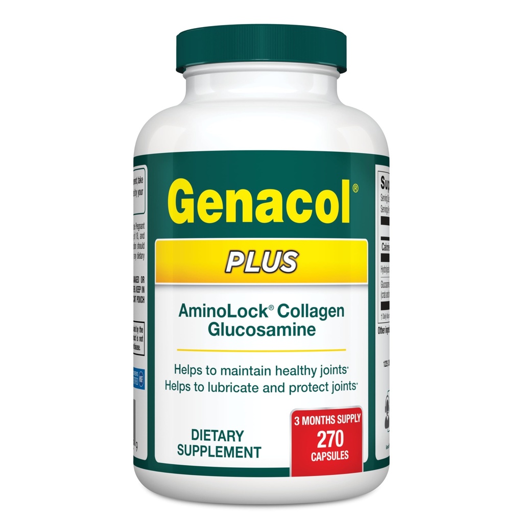 Genacol Glukosamiini ja kollageeni Joint Supplement 270 kapselia