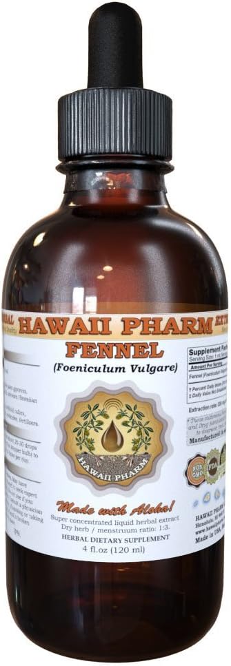 Fenkolin nesteuute, fenkoli (Foeniculum Vulgare) Seed Powder Tincture Supplement 4 oz