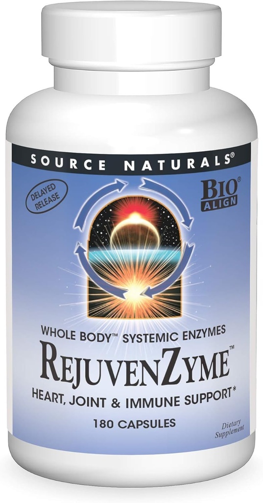 Source Naturals RejuvenZyme - for Heart, Joint & Immuuni tuki - 180 kapselia