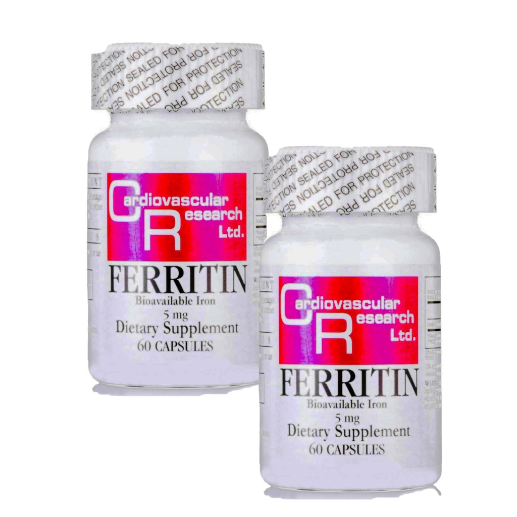 Kardiovaskulaaritutkimus Ferritin (biosaatavissa oleva rauta), 60 lukua (Pakkaus 2)