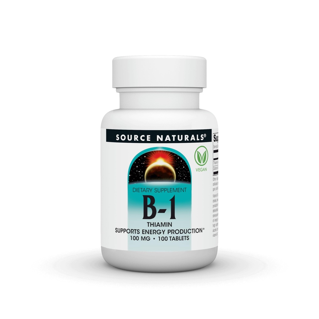 B-1 100mg Source Naturals, Inc. 100 Tabs
