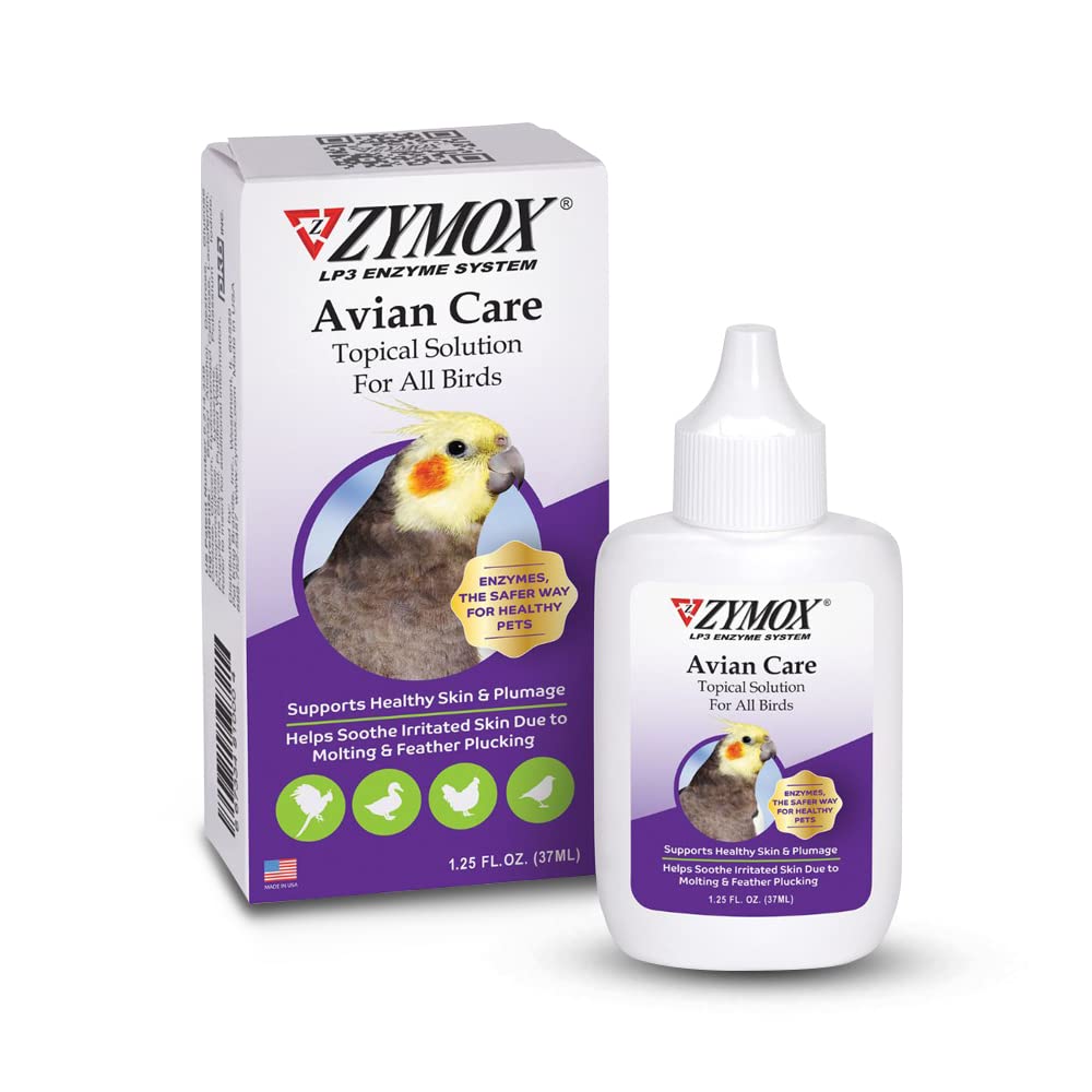 ZYMOX Avian Care Topical Solution w/o Hydrokortisoni - 1. 25 oz