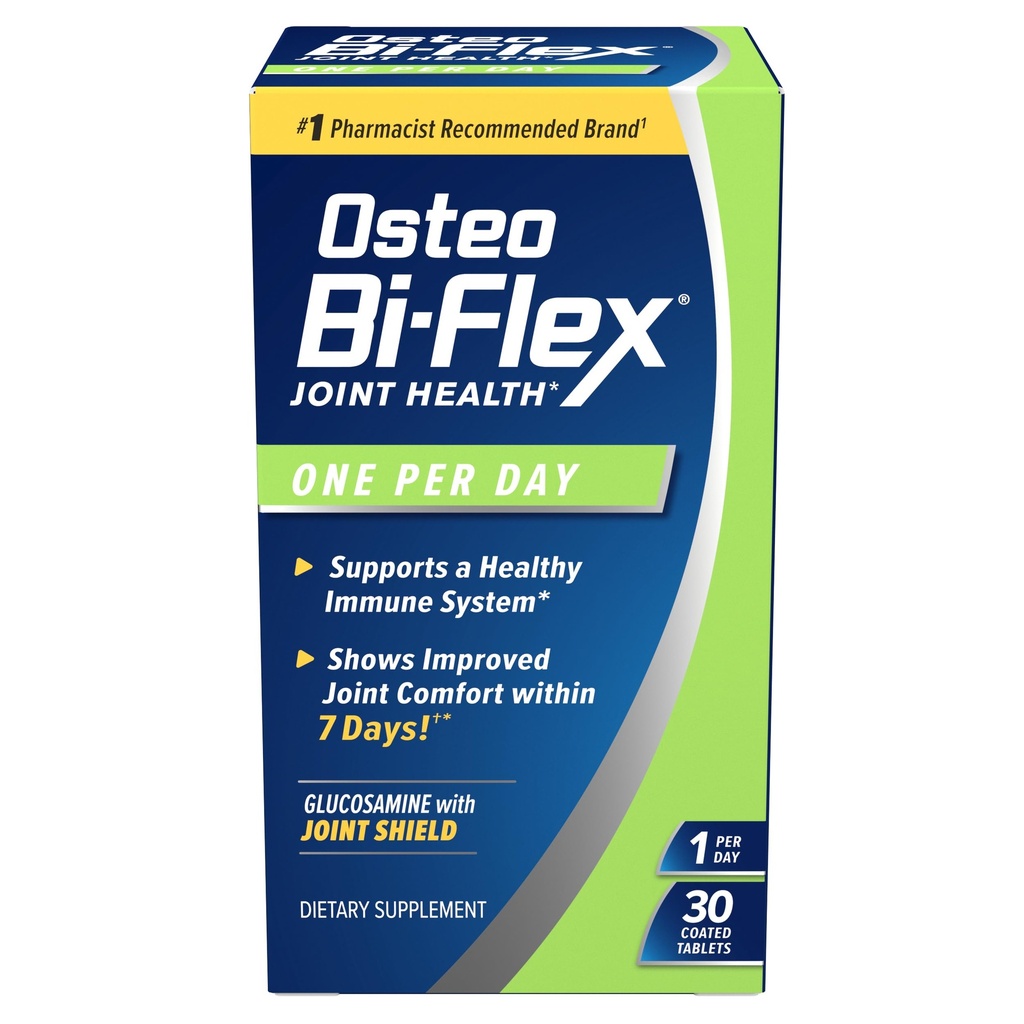 Osteo Bi-Flex One per päivä, Glukosamiini Joint Health Supplement D-vitamiini, 30 päällystettyä tablettia