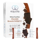 EquiLife - Koko ruokapatukoita, paleo- ja vegaanisia proteiinipatukoita, orgaanisia ravintoaineita, 6 g proteiinia, alle 200 kaloria, rikas kaakaomaku, matka-koko, gluteeniton, soijaton (Chocolate Brownie, 9 kreivi)
