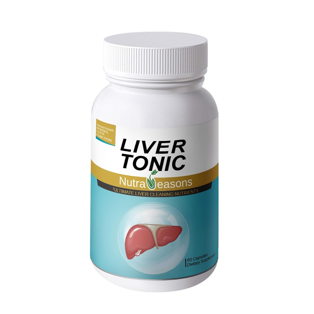Maksa Tonic - Uusi pakkaus . Maksan puhdistus Detox & Korjaa maito Thistle, NAC, Koliinibitartraatti, inkivääri, Turmeeri, Voikukan juuri, Artisokkauute, Schisandra Berry, 60 vege korkit