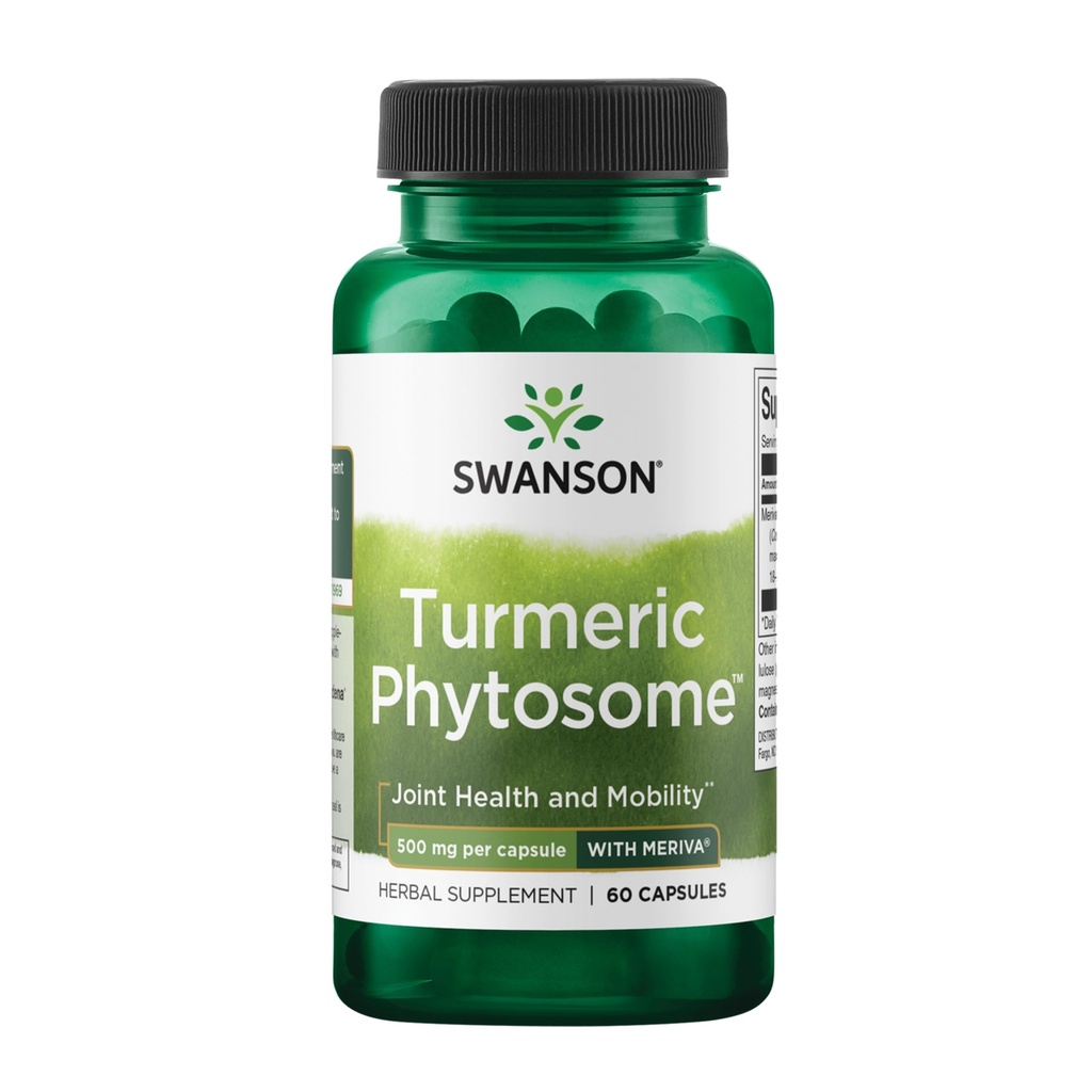 Swanson Turmeric Phytosome kanssa Meriva 500 Milligrams 60 kapselia