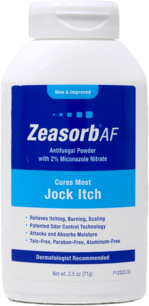 Zeasorb-AF Super Absorbentti Sienilääkehoito Powder for Jock kutina 2,5 oz (Pack of 11)