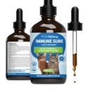 Pet Wellbeing Immuuni Varma Kissat - Tukee normaaleja immuuni Defenses, Gut Flora Balance, Andrographis, Echinacea, C-vitamiini, Sinkki - Eläinlääkäri-Fomulated Herbal Supplement 4 oz (118 ml)