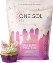One Sol Lean Plant-Based Protein Powder, Pea & Brown Rice Protein, Low Carb, Vegan Friendly - Gluteeni, Laktoosi, & soijaton - Ei lisättyä sokeria, ei GMO:ita, puhdas ravitsemus, ei turvotus (Unicorn Milkshake)