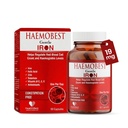 HealthBest High Potency Gentle Iron Capsules 100mg Hidas Release Iron for Faaster Imeytyminen, non-Constitipating.