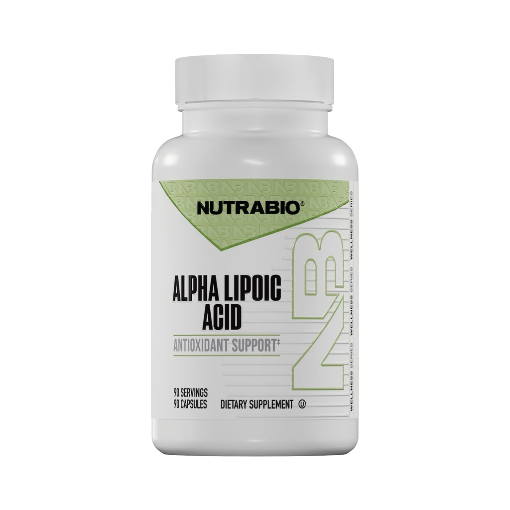 NutraBioBio Alpha Lipoic Acid (ALA) Supplement, 300mg 