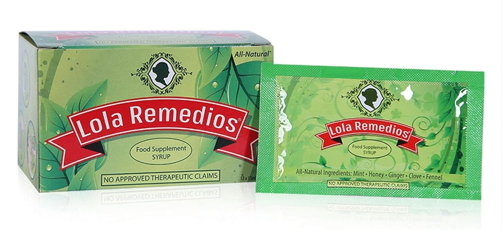 Lola Remedios Food Supplement Syrup 12 påsar/Box