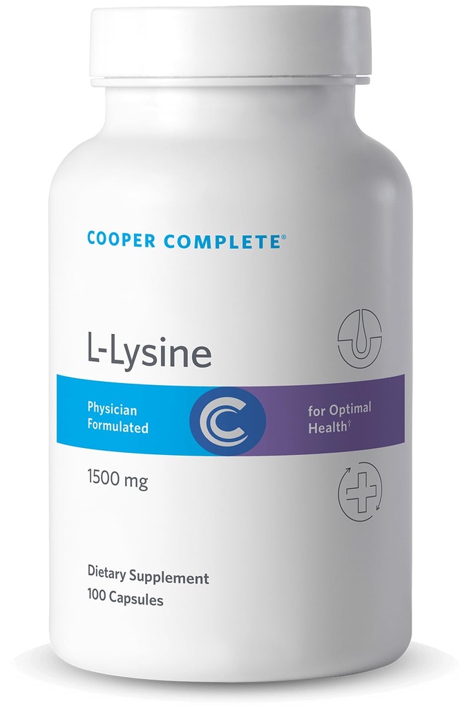 Cooper Complete L-Lysine - 1. pakkaus 100 kasviskapselia