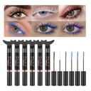 DNM värillinen Mascara silmäripsien, merenneito värikäs Mascara vedenpitävä,6Pcs/Set,musta, valkoinen,sininen,violetti,BrownCharming Pitkäikäinen Julma Ilmainen ja Vegaani Voluminous Maskara naisten silmämeikki