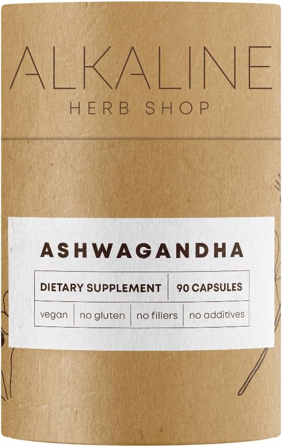Alkaline Herb Shop Ashwagandha Supplement 90 kapselia