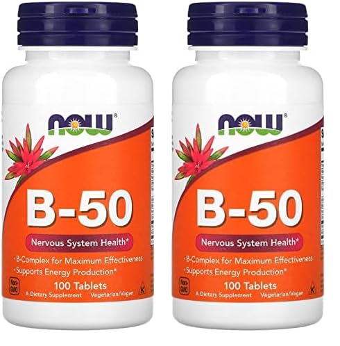 NYT lisäravinteet, B-50 mg vitamiini, energiantuotanto*, Hermosto*, 100 tablettia (pakkaus 2)