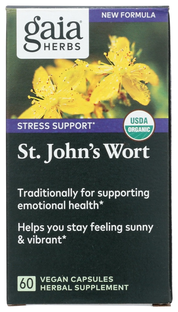 Gaia Herbs St. John's Wort, Vegan Liquid Capsules, 60 Count - Stressi tuki edistää positiivinen ja Sunny Mood