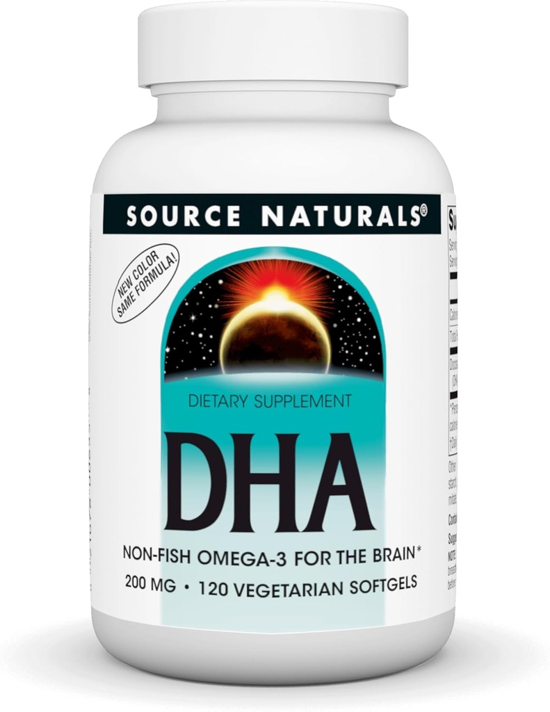 Source Naturals DHA, Neuromins 200 mg ei-kala Omega-3 aivoille