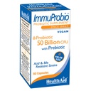 HealthAid ImmuProbio 60 Caps - 50 miljardia PMY prebiootti, kerran päivässä, happo ja Bile Resistant kanta, vegan