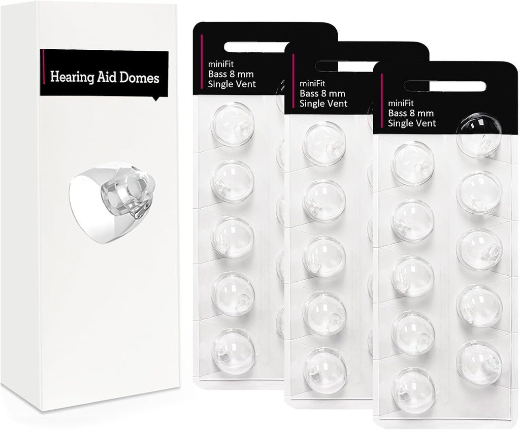 Single Vent 8mm-Hearing Aid Domes for Oticon Minifit, Oticon kuulolaite tarvikkeet, varaosat tarvikkeet Universal Oticon Domes kuulolaitteiden puhdistuspakkaukset (30 kpl)
