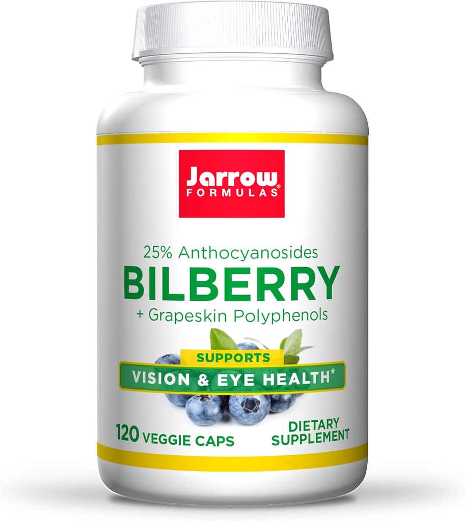 Jaarrow Formula Mustikka + Grapeskin Polyfenolit 280 mg - 120 Kasvis Caps - Tukee Vision & Eye Health - jopa 120 tarjoilua