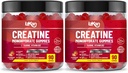 Kreatinmonohydrat Gummy 5000mg för män och kvinnor - 180 Chewable Creatine ADVANCE COMPLEX Taurine & B12 Gummies Strawberry Flavoured | Pre Workout Gym Supplement| Halal | Vegan | (2 Månader Supply)