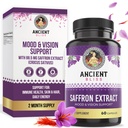 Antiikin Bliss Saffron Extract Kapselit Mood & Eye Support Supplement, Saffron Extract Ruokahalu Suppetant Painonhallinta naisille ja miehille (60 kapselia)