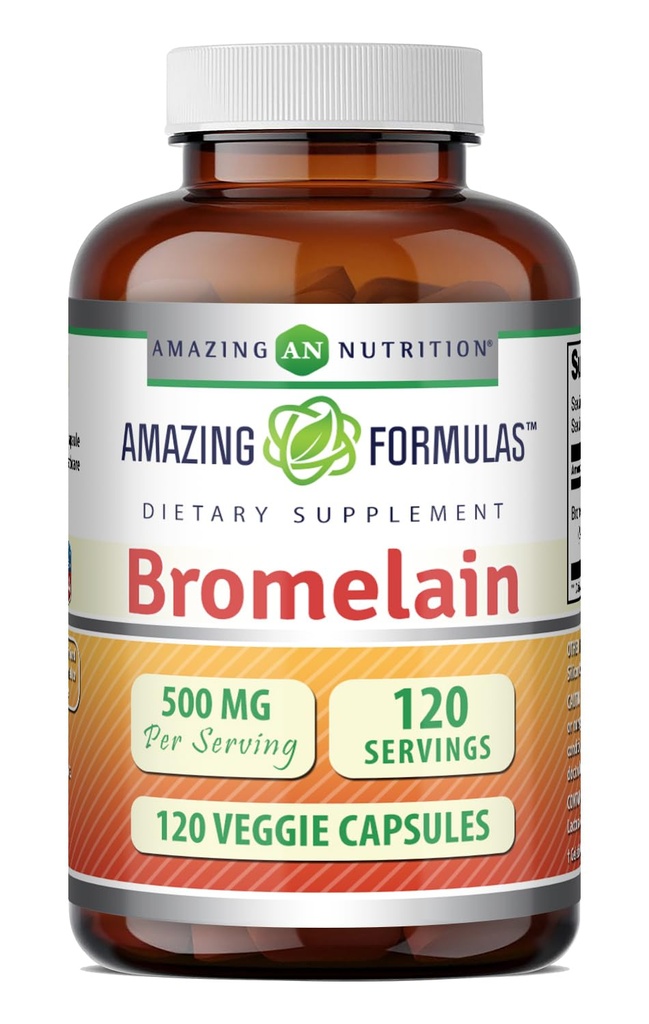 Amazing Formula Bromelain Supplement ... 500 Mg Per Serving... Kasviskapselit...