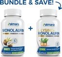 Palmara Health Premium Monolaurin 600 mg + L- Lysiini + Monolaurin Combo