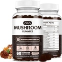Sieni Gummies 10 Blend sieniä Complex 2500mg Lions Mane, Cordyceps, Turkey Tail, Chaga, Reishi Supplement-Focus, Clarity, Muisti, Energia, Immuuni Tuki-60 Gummies