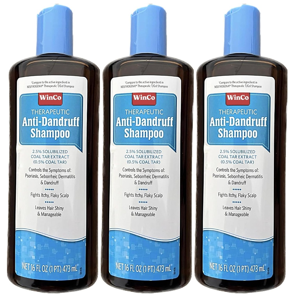 3 pakkaus terapeuttinen hiili geeli shampoo hilse - psoriaasi, seborrooinen dermatiitti, 16 oz kukin pullo - suuri koko - T geeli