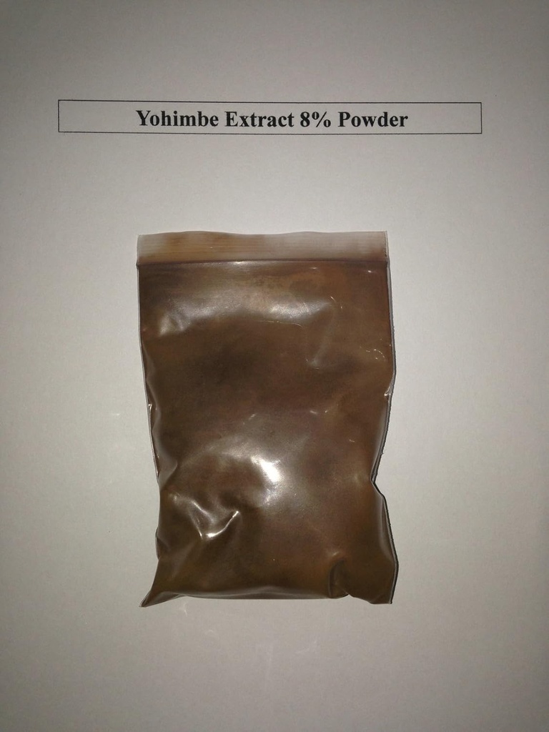 8% yohimbine Yohimbe Bark Extract jauhe/frodiini 100 grammaa