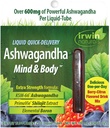 Irwin Naturals Liquid Quick-Delivery Ashwagandha Mind & Body - 10 Liquid-Tubes - Boosts Physical & Mental Performance - One-Per-Day Berry-Citrus aromid Drink Mix