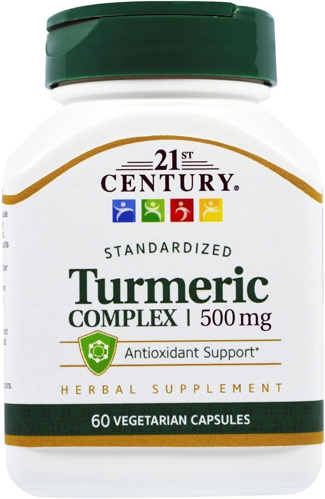2000-luvun Turmeric Complex 500 mg - 60 kasvissyöjäkapselia, 2 kapselin pakkaus
