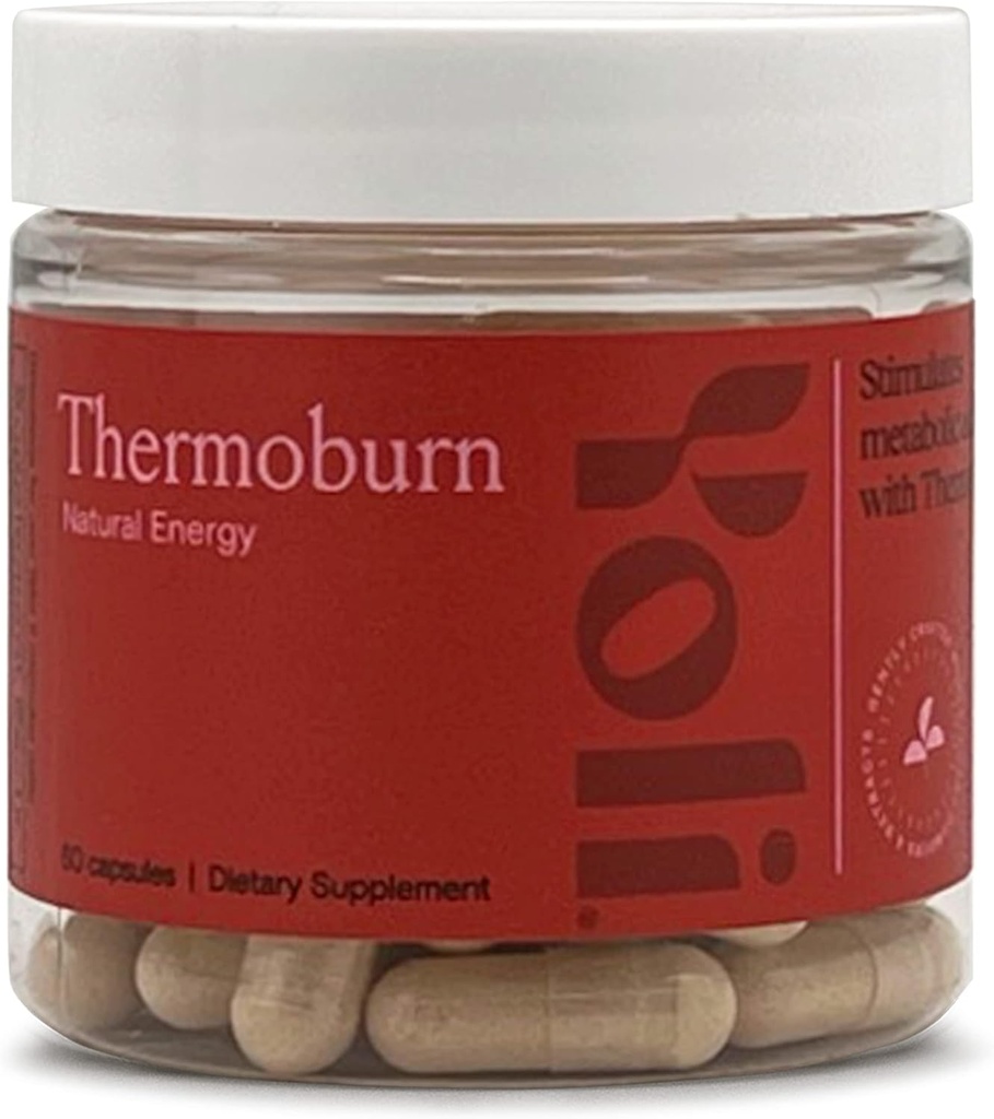 Yoli® Thermoburn Energy Supplement med Green Tea Leaf, Guarana, Choline, Raspberry Ketones och Thermo-G Proprietary Blend - Energy Vitamin, 60 Capsules