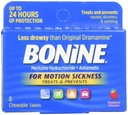 Bonine for Motion Sairas purutabletti, vadelma maku, 8 Jokainen