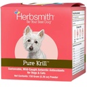 Herpsmith Pure Krill - Wild-Caught Antarktis Krill - Vain 1 Ainesosa - Astaksantiini koirille - Valmiina Omega 3s ... Vaihtoehto Krill Oil koirille - 150g