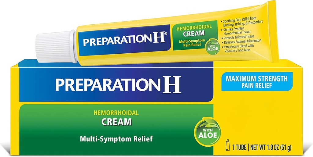 Valmistelu H peräpukama kerma Aloe Multi-Symttom Relief - 1.8 Oz Tube