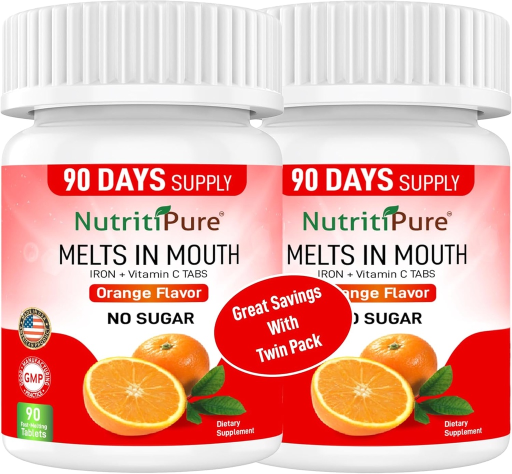 Pururautalisä naisille/miehille 18 mg karbonyylirautaa ja C-vitamiinia 30 mg tabletti oranssissa maussa 90
