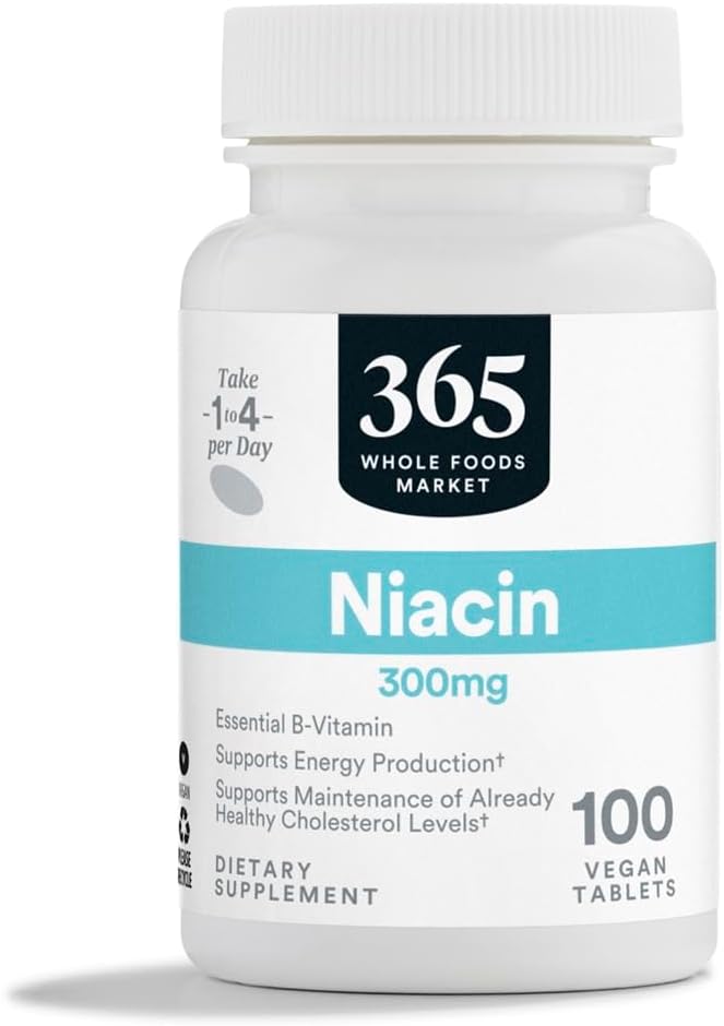 365 av Whole Foods Market, Niacin 300Mg, 100 tabletter