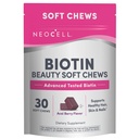 NeoCell Biotin Beauty Soft Chews, Terveelle iholle, hiukset, kynnet, Energy Support Supplement, Acai Berry Flavor, Soft Chews, 30 Count, 1 Bag